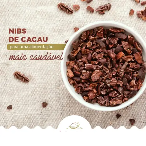 NIBS DE CACAU FINO - AMÊNDOA TORRADA E DESCANCADA - 200G